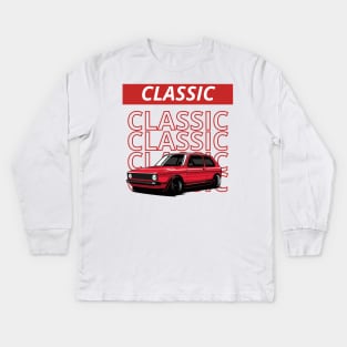 classic car Kids Long Sleeve T-Shirt